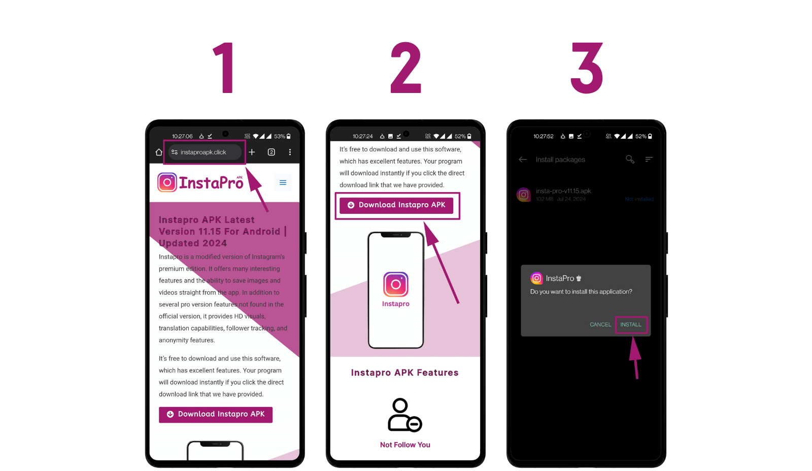 download instapro from website